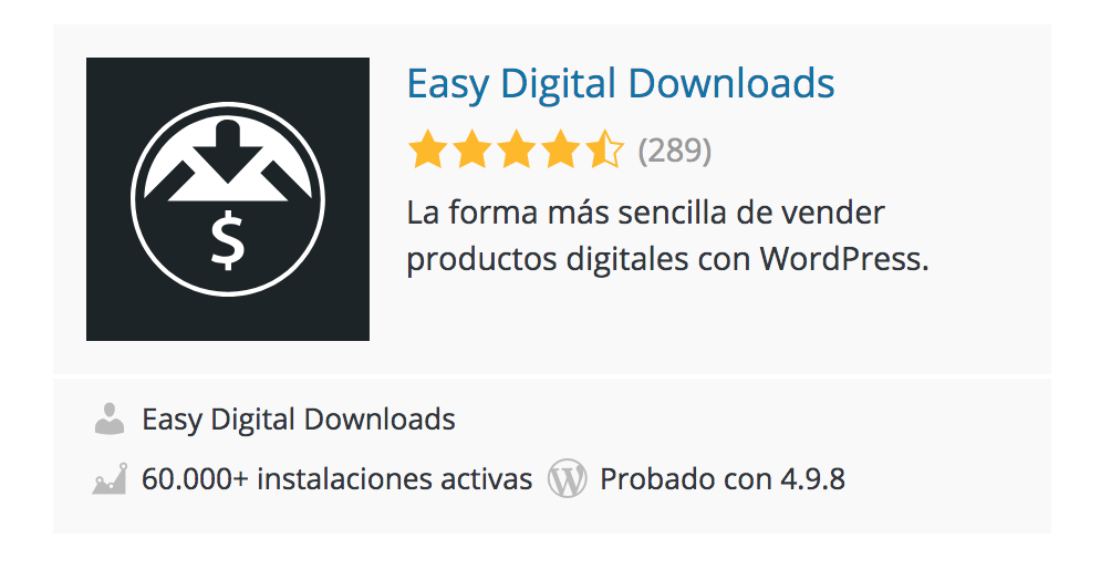 Plugin de descargas EDD