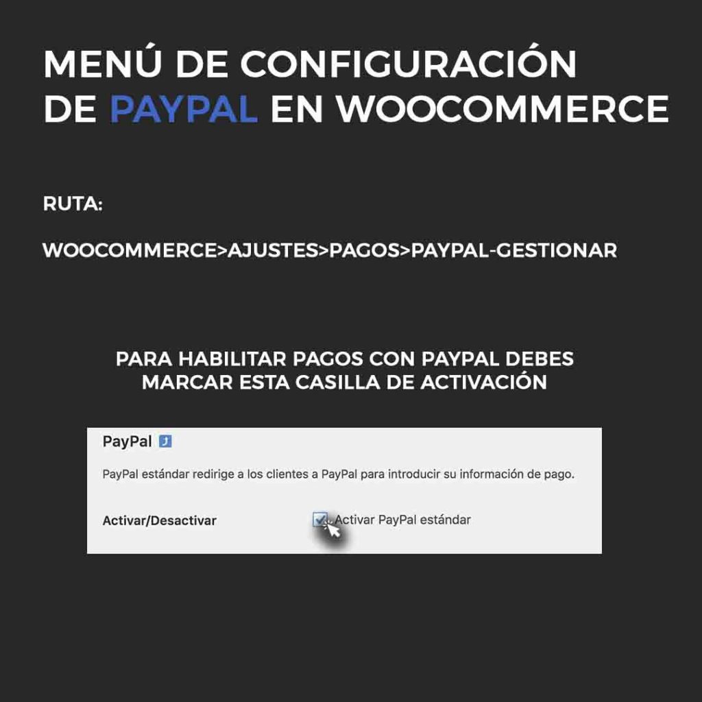 Configurar Paypal en Woocommerce