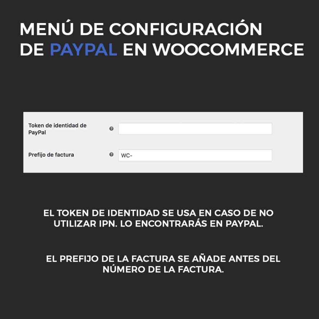 Configuración de Paypal en Woocomerce