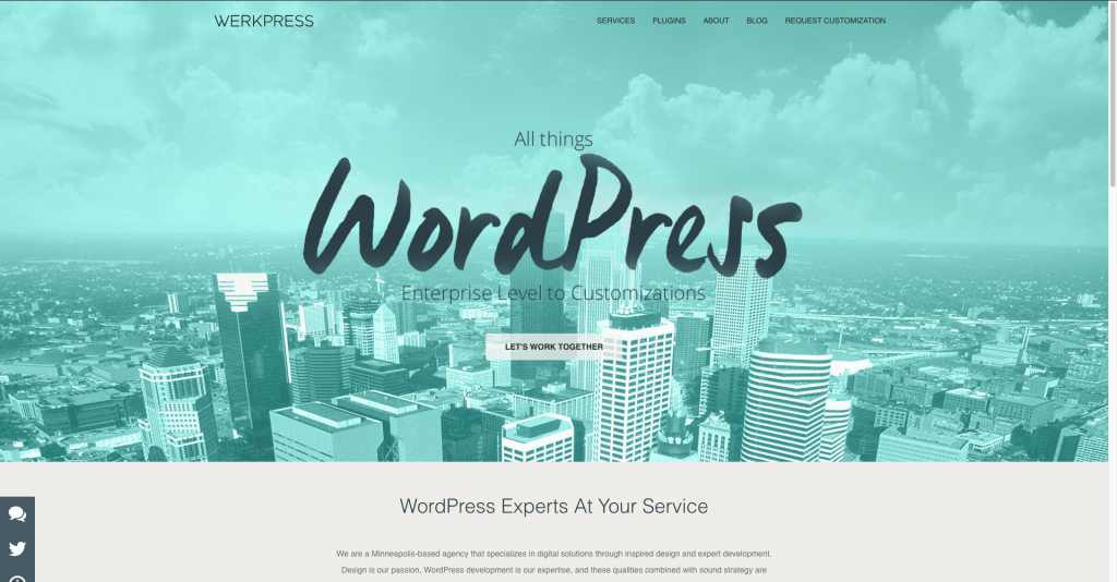 Werkpress agencia de diseño web con WordPress